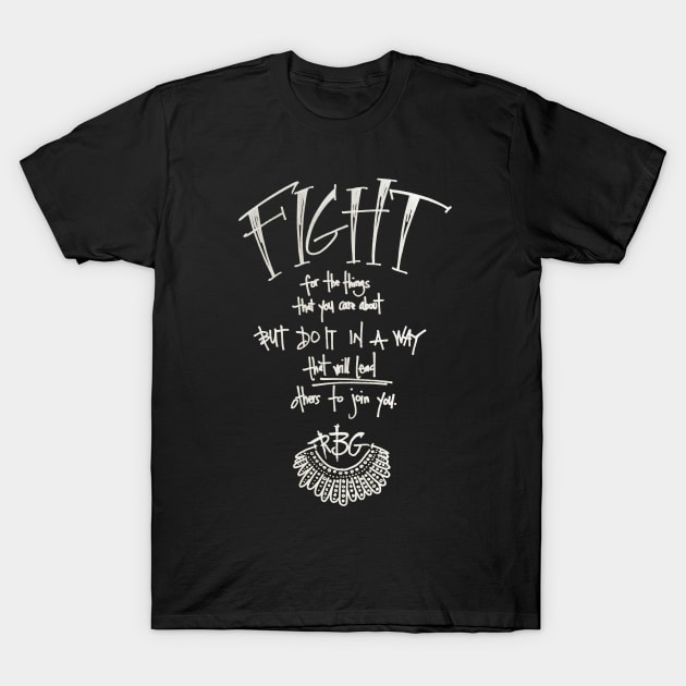 fight like RBG T-Shirt by RiseandInspire